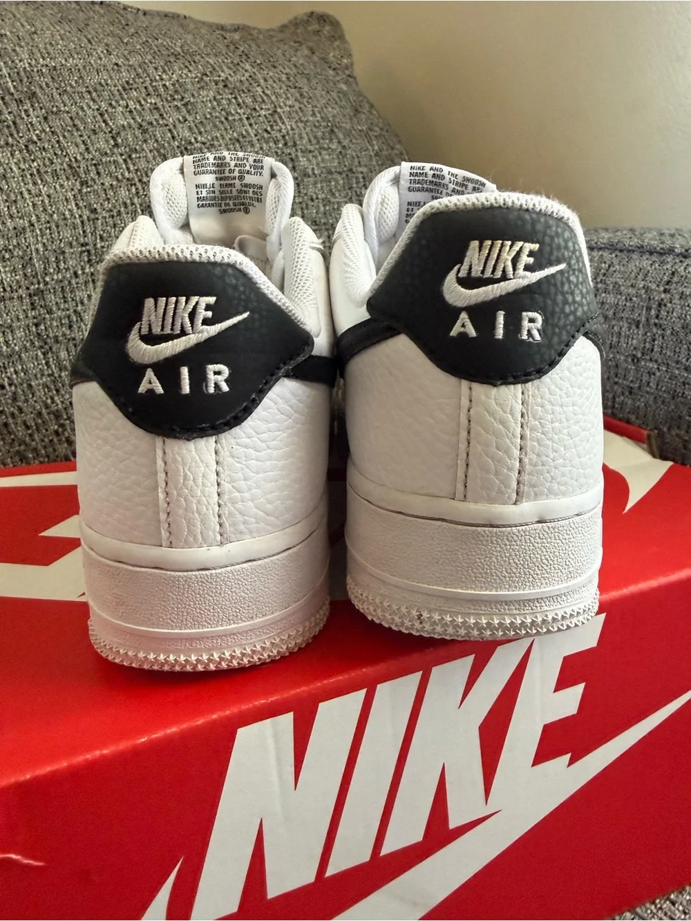 Nike White and Black Low-Top Sneakers